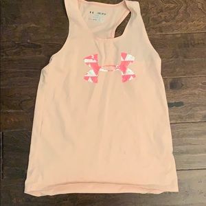 pink underarmour tank top